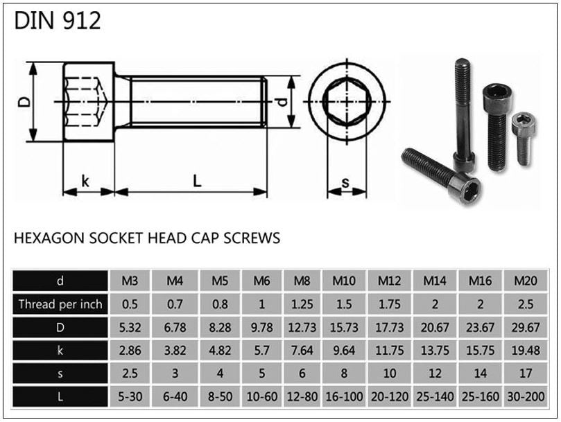 Titanium Socket Square Head Bolt Armor Bolt